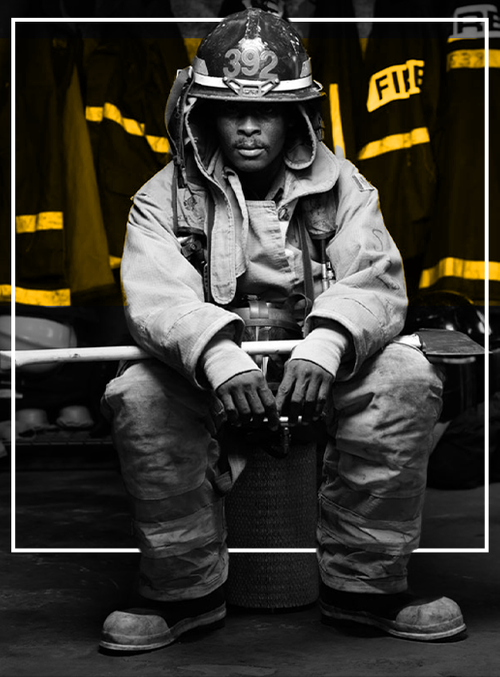 Image of a fire fighter